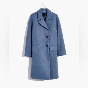 NWOT madewell Haydon coat in insuluxe - heather harbor